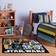 preview thumbnail 1 of 9, Licensed Disney Star Wars Character Youth Digital Printed Indoor Area Rugs, 3'4" x 5'4"