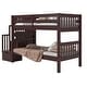 preview thumbnail 32 of 35, Taylor & Olive Trillium Twin over Twin Stairway Bunk Bed, 3 Steps
