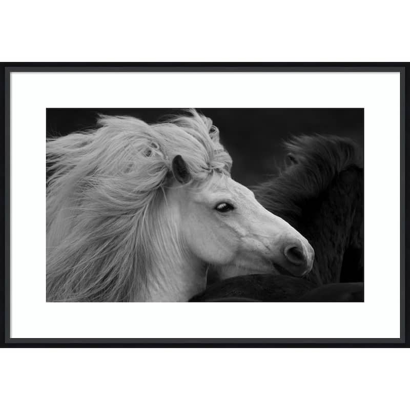 Bad Hair Day by John Fan Wood Framed Wall Art Print