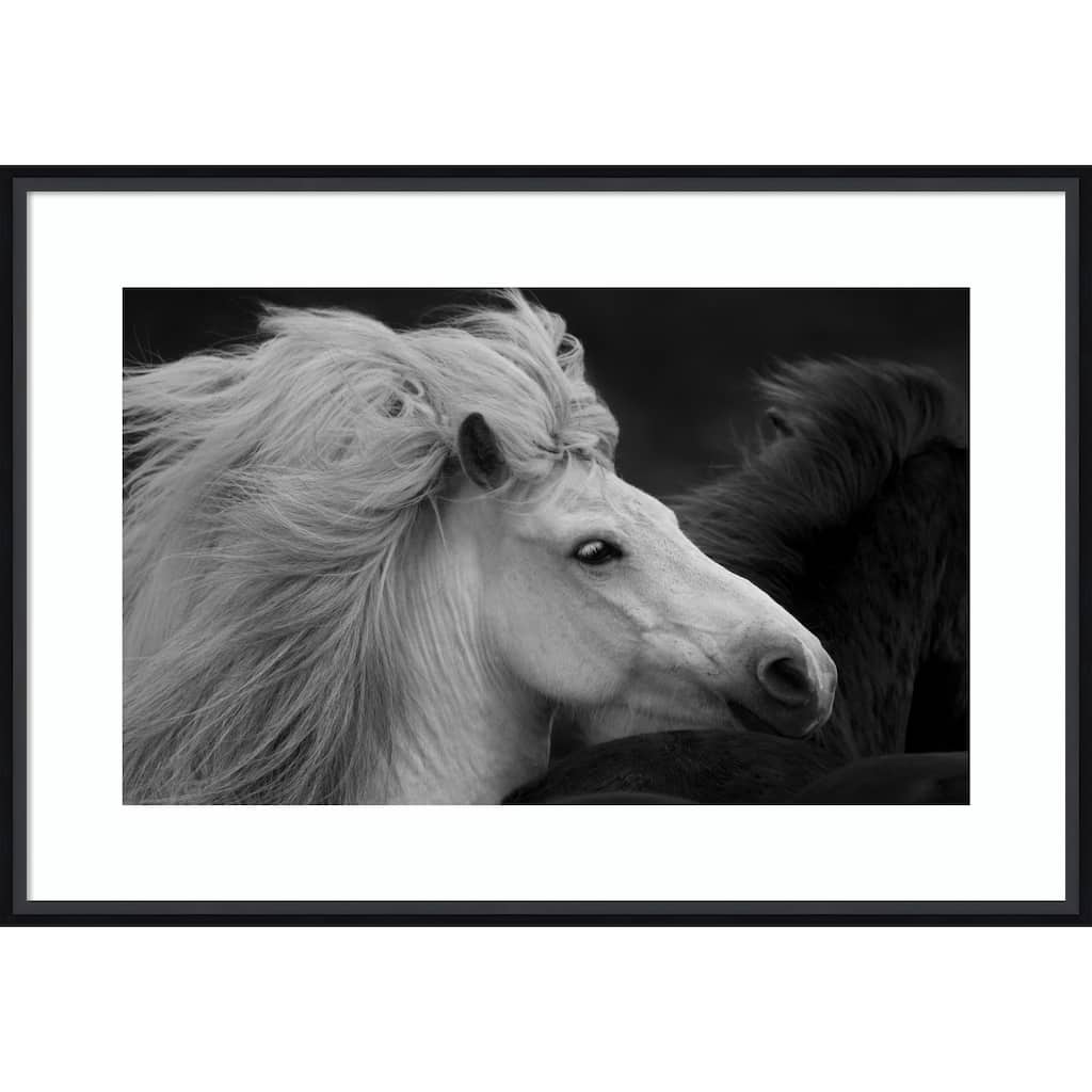 Bad Hair Day by John Fan Wood Framed Wall Art Print