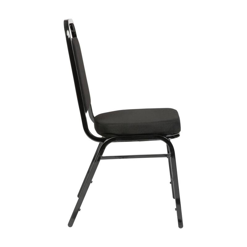 4 Pack Trapezoidal Back Stacking Banquet Chair - 20.25"D x 17.5"W x 36"H