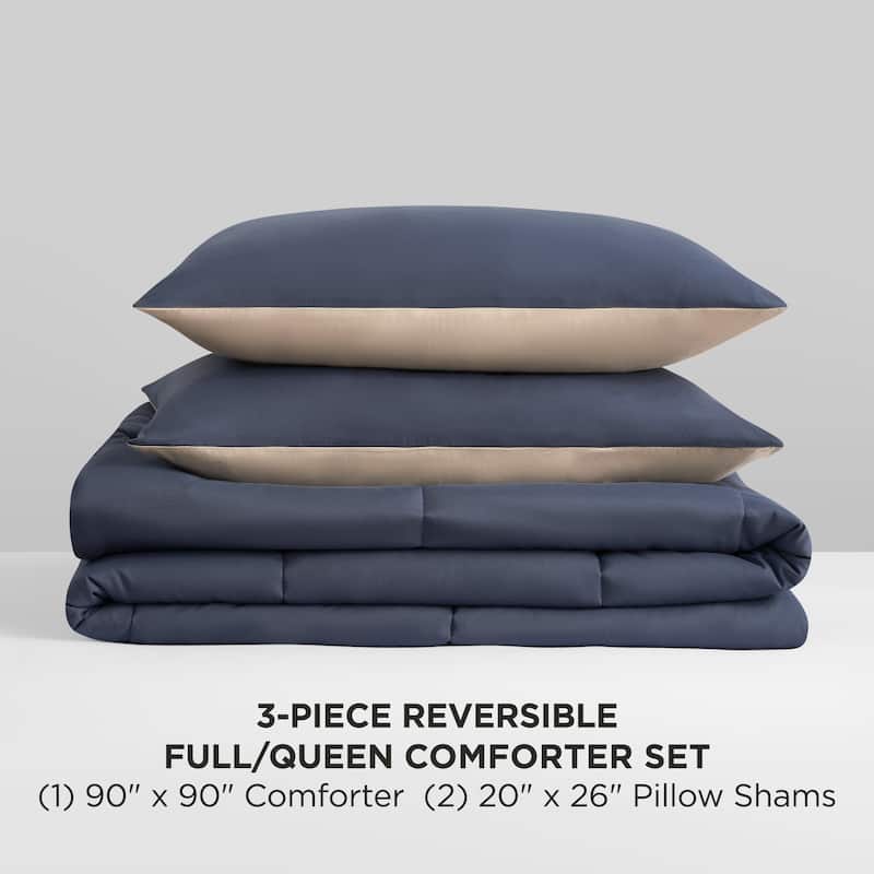 The Sheet Lab Box Stitch Reversible Comforter Sets