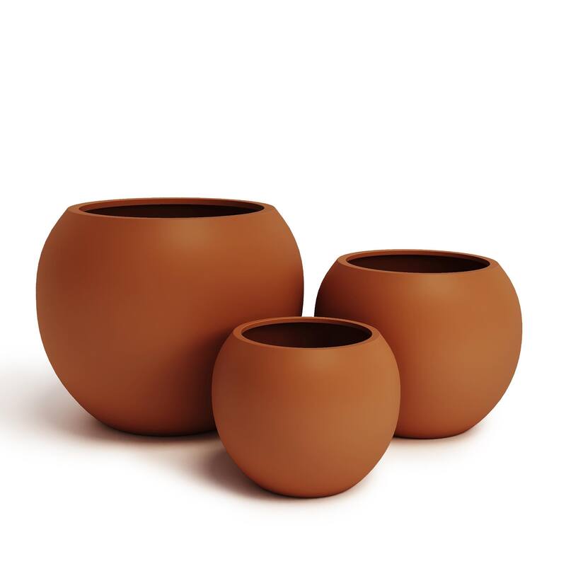 DTY Signature Mount Sherman 1-Piece Fiberstone Planter for Indoor/Outdoor