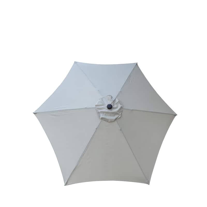 9FT Frozen Dew Outdoor Patio Umbrella with Tilt and Crank System