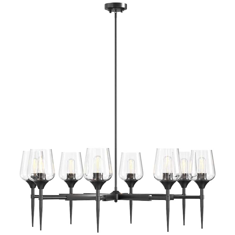 8 - Light Dimmable Classic Traditional Chandelier - N/A