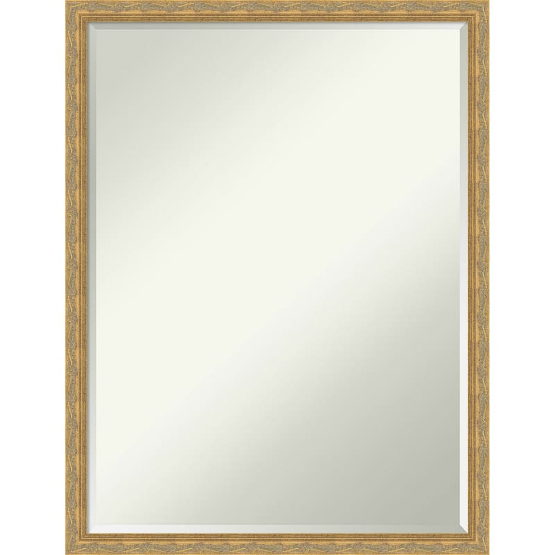 Mila Half-Inch-Bevel Wood Framed Bathroom Vanity Wall Mirror
