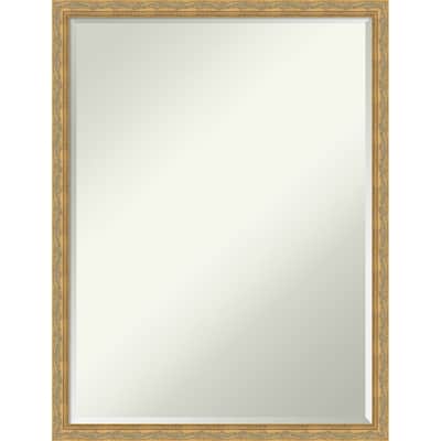 Mila Half-Inch-Bevel Wood Framed Bathroom Vanity Wall Mirror