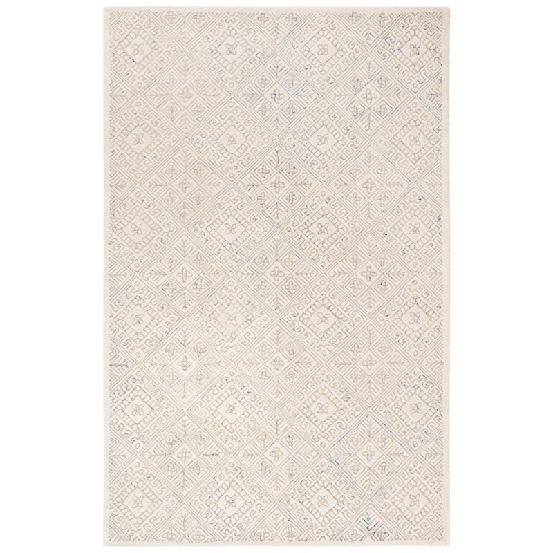 SAFAVIEH Handmade Glamour Klarita Wool Rug - 5' x 8' - Ivory/Beige