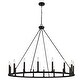 preview thumbnail 3 of 52, Acroma 16 Light 47In Modern Farmhouse Wagon Wheel Chandelier-UL - N/A