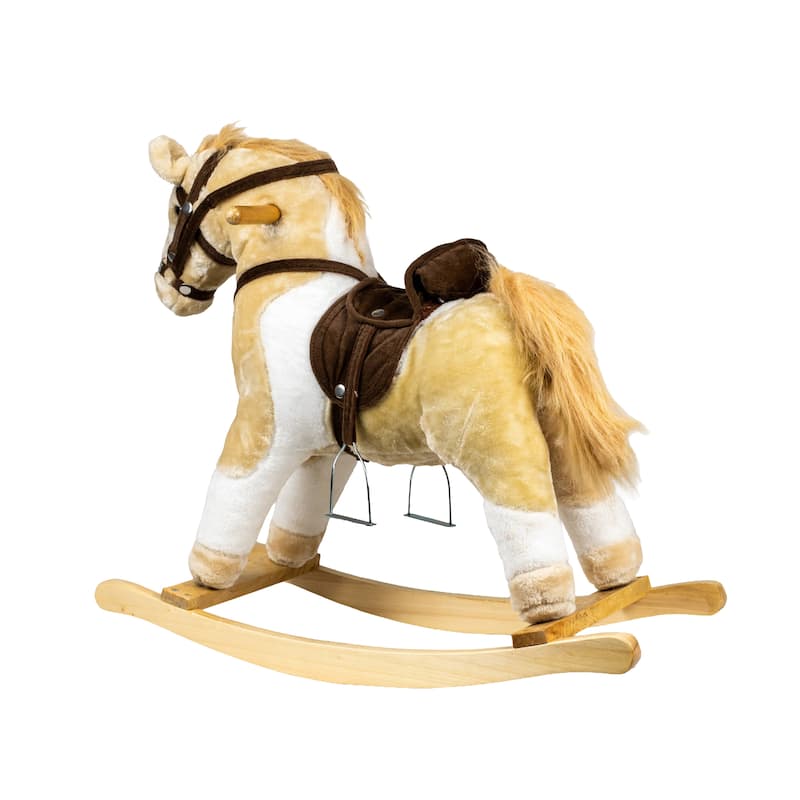 Rocking Horse Beige & White w/Sound