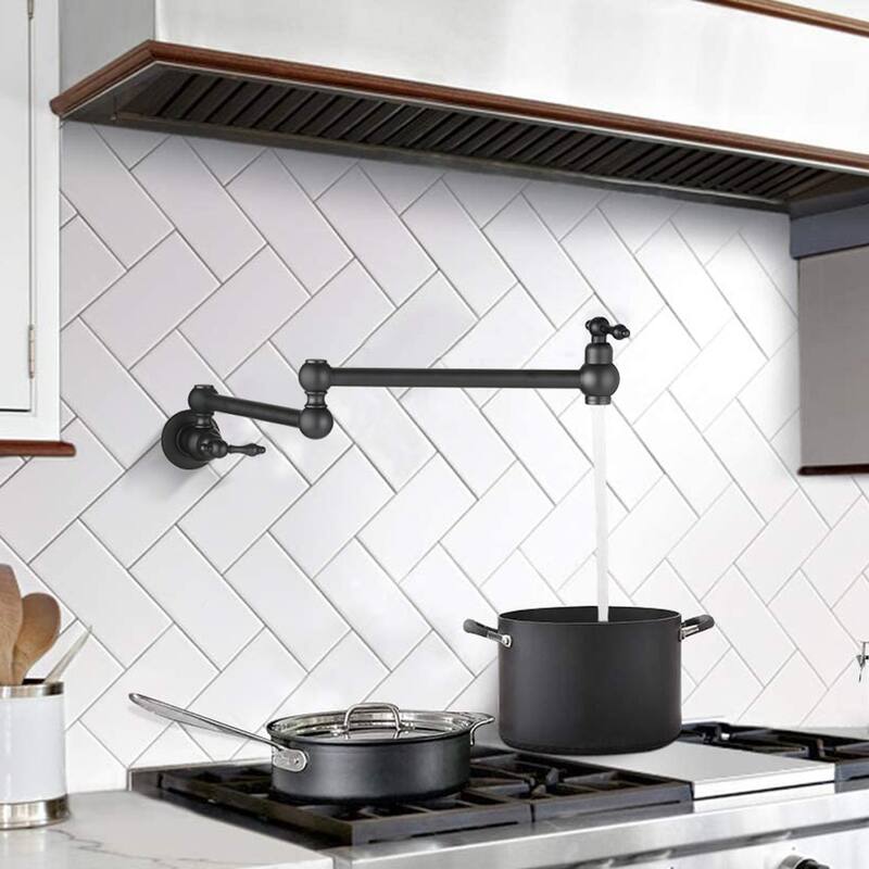 DORNBERG Pot Filler Faucet with Double Joint Swing Arms