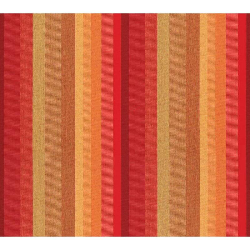 Sunbrella Stripe Fabric 1-Piece Indoor/Outdoor Square Throw Pillow, 18"W x 18"L