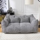 preview thumbnail 5 of 98, Modern Cute Chenille Upholstered Loveseat with High Resilience Foam
