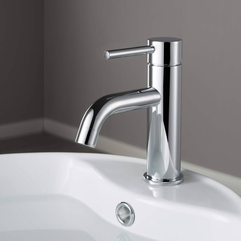 Single Handle Bathroom Sink Faucet with Pop Up Drain