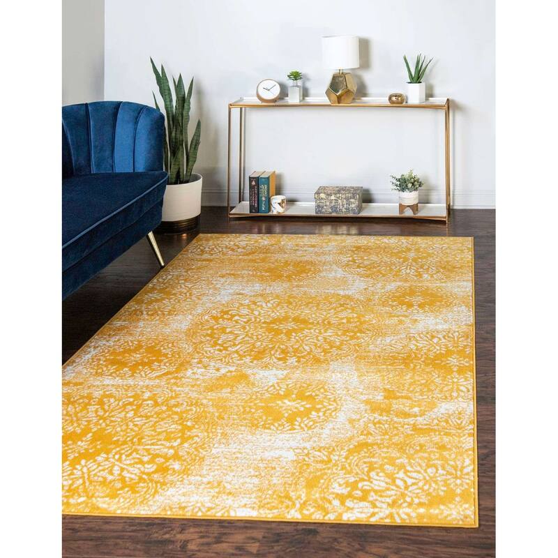 Transitional Fredo Collection Area Rug - 8'x11' - Yellow