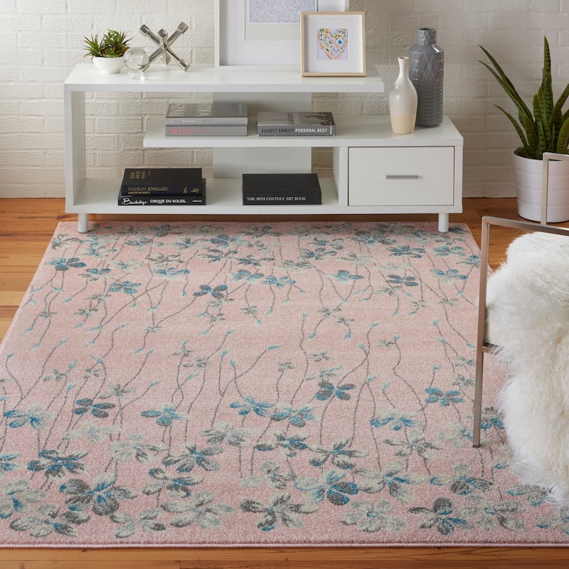 Carson Carrington Molle Floral Area Rug - 4' x 6' - Pink - Rectangle