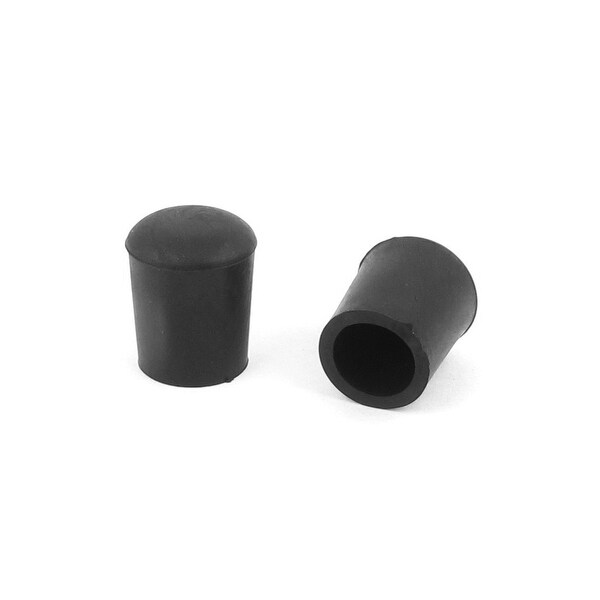 2pcs 16mm Inner Dia Rubber Conical Furniture Table Chair Leg Tip Foot Pad Cover