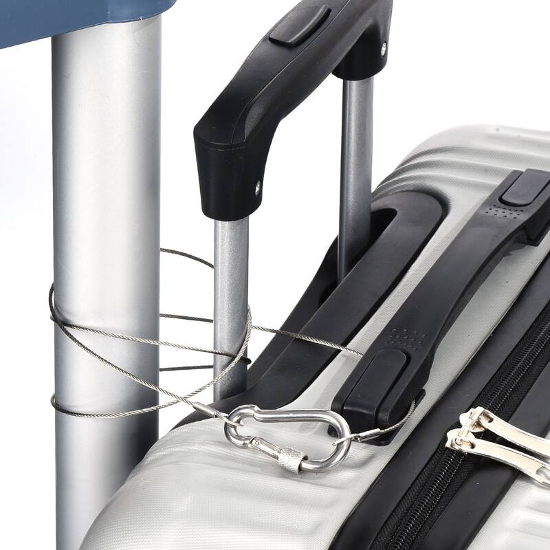 Stainless Steel Security Cable, 4mm ID Eyelets Ended Safety Wire Rope - Silver Tone