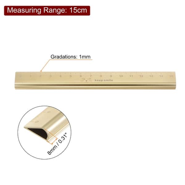 Aluminum Hollow Scale Ruler Straight Metal Ruler - Bed Bath & Beyond ...