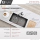 preview thumbnail 3 of 12, STYLISH 32 inch Graphite Black 16G 50/50 Double Bowl Undermount Kitchen Sink - 32" x 18" x 9"