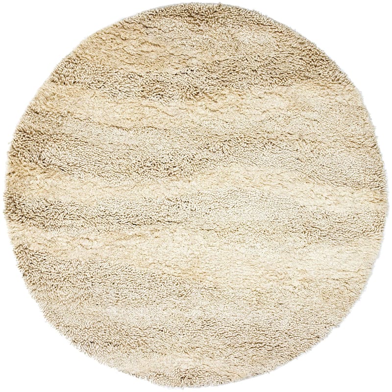 Livabliss Berkley Casual Abstract Area Rug - Ivory - 8' x 8' Round