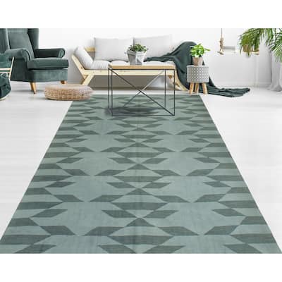 Winchester Flatweave Emmarae Grey/Ivory Rug - 6'7" x 9'6"