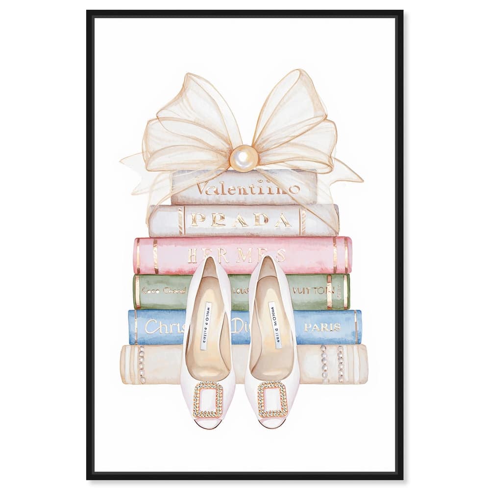 Bow And Buckles Canvas by Art Remedy