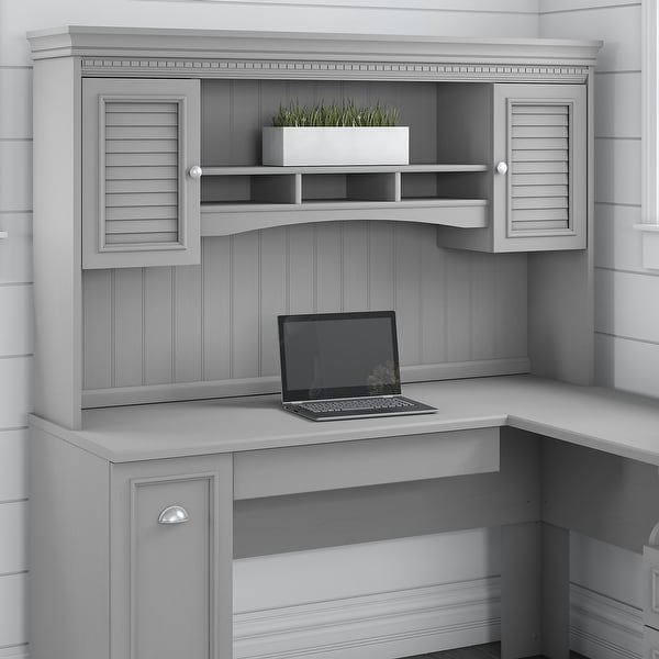 Bush fairview store desk with hutch