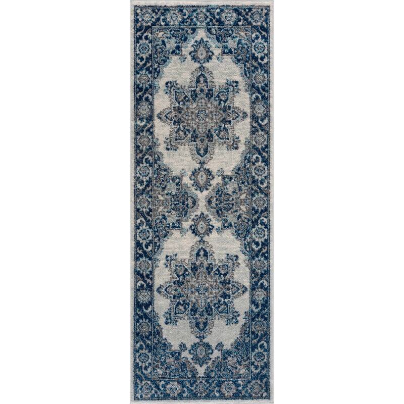 Hauteloom Istanbul Collection Vintage Oriental Traditional Medallion Area Rug