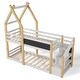 preview thumbnail 18 of 18, Twin over Twin Bunk Bed with White Storage Staircase and Blackboard