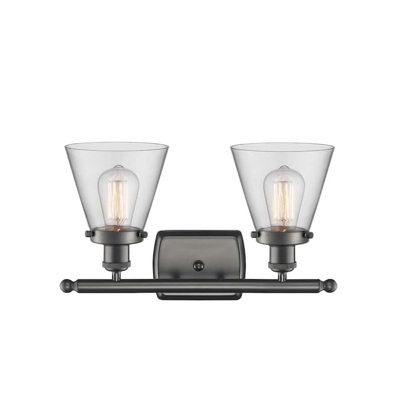 Innovations Lighting Small Cone 2 Light 16" Wide Vanity Light