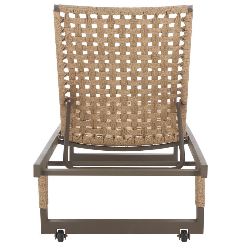 SAFAVIEH Outdoor Living Arthur Lounge Chair - 26"W x 82"D x 38"H