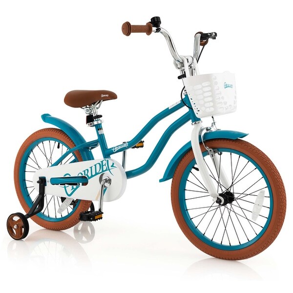 Costway 18'' Kids Bike Toddler Bicycle with Training Wheel