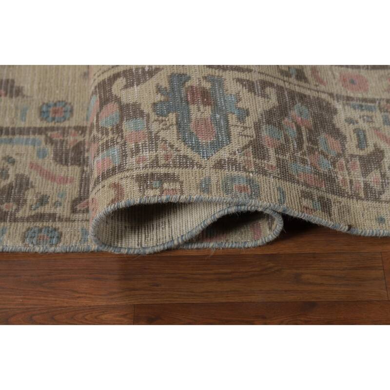 Medallion Tabriz Persian Area Rug Hand-Knotted Bedroom Wool Carpet - 6'4"x 9'3"