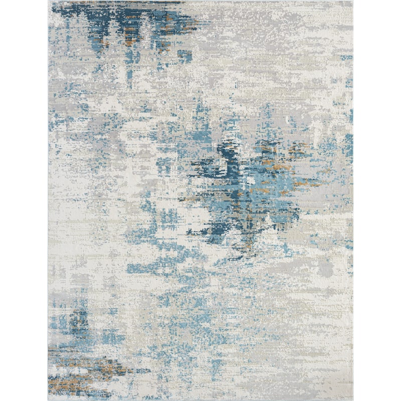 Abstract Grey Tones Area Rug