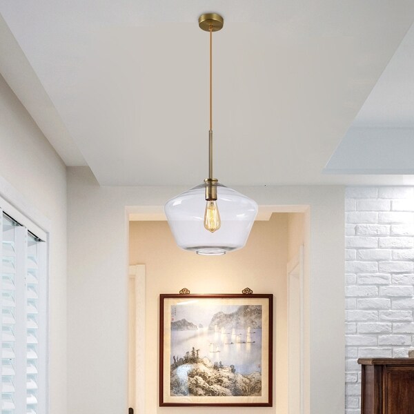 Pendant Lighting Glass Shades 1 Light Kitchen Island Hanging Fixture On Sale Bed Bath Beyond 35222161