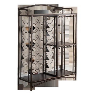 Pilaster Design Ashton Brushed Copper Metal Wine Rack Display Stand ...
