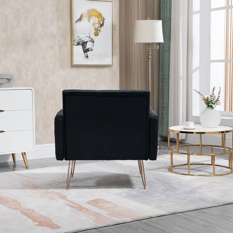 Modern Upholstered Velvet Accent Chair