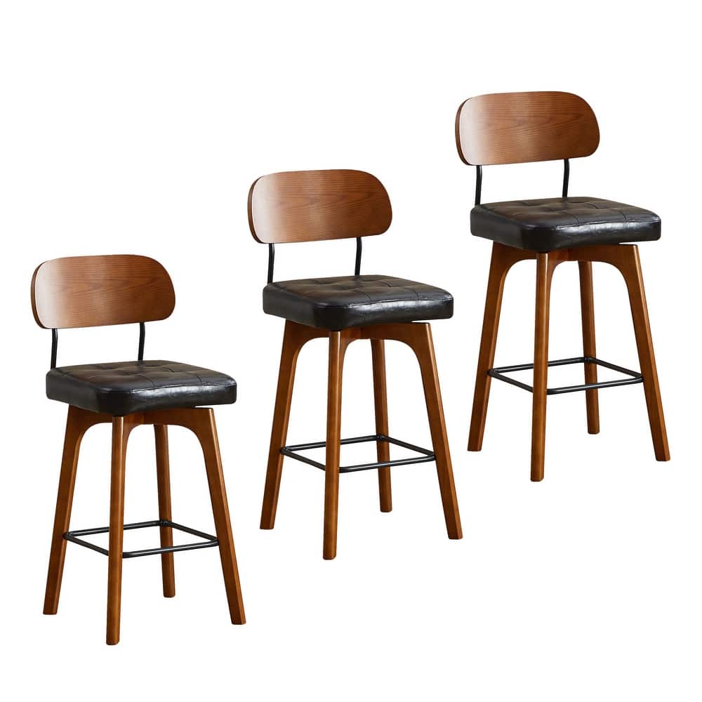 Swivel Bar Stool Set of 2/3/4 with Back Support
