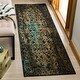 preview thumbnail 33 of 32, SAFAVIEH Classic Vintage Boho Manila Distressed Oriental Cotton Rug 2'3" x 8' Runner - Black/Olive - Runner