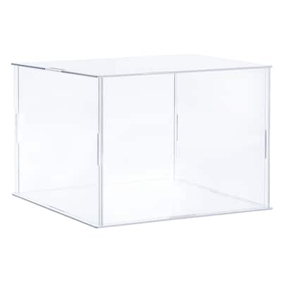 Acrylic Display Case Plastic Box Cube Storage Box Dustproof Showcase
