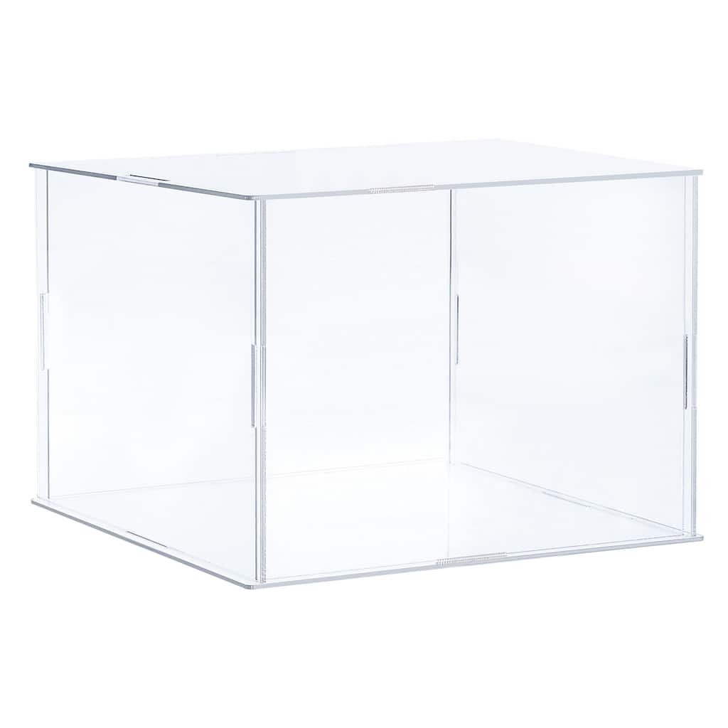 Acrylic Display Case Plastic Box Cube Storage Box Dustproof Showcase