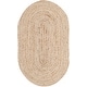 preview thumbnail 13 of 19, SAFAVIEH Handmade Cape Cod Dina Coastal Jute Rug 3' x 5' Oval - Natural