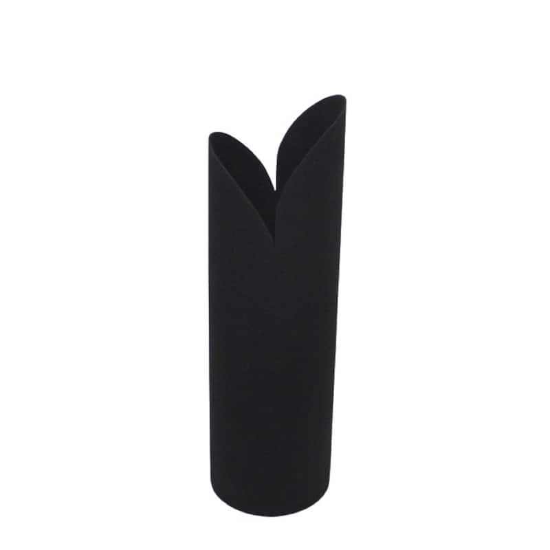 Med. Black Iron Vase 13"H- A - Black