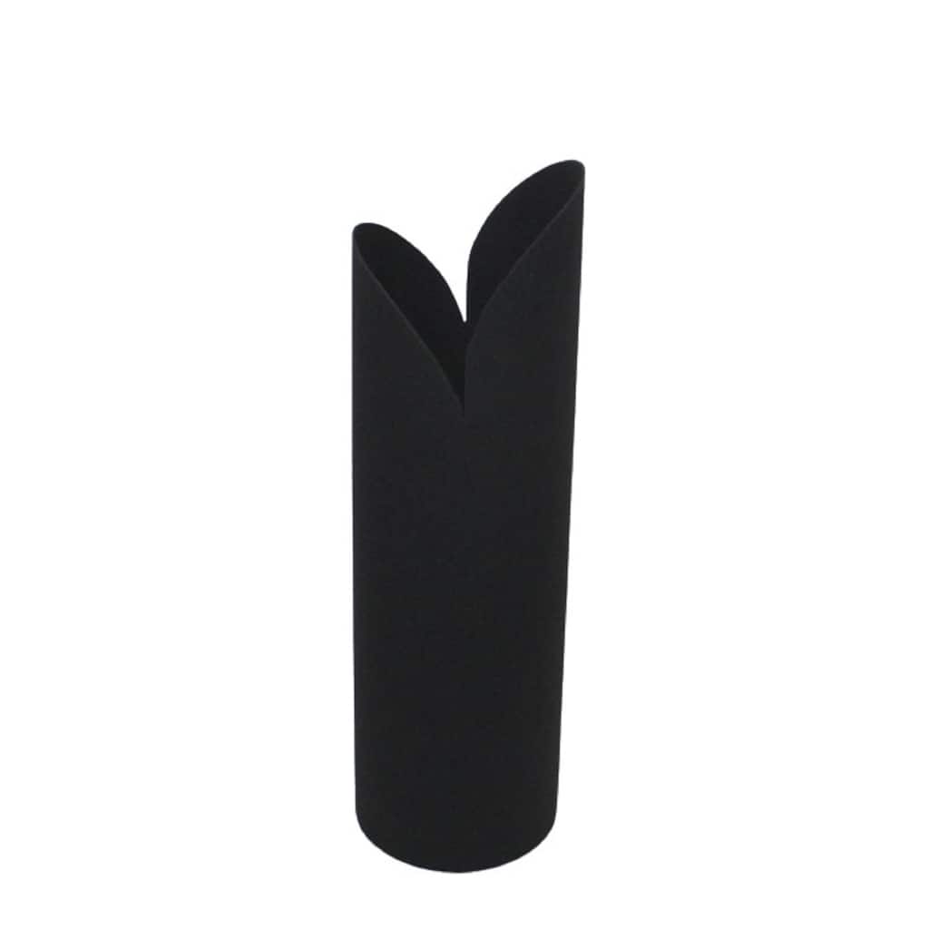 Med. Black Iron Vase 13"H- A - Black