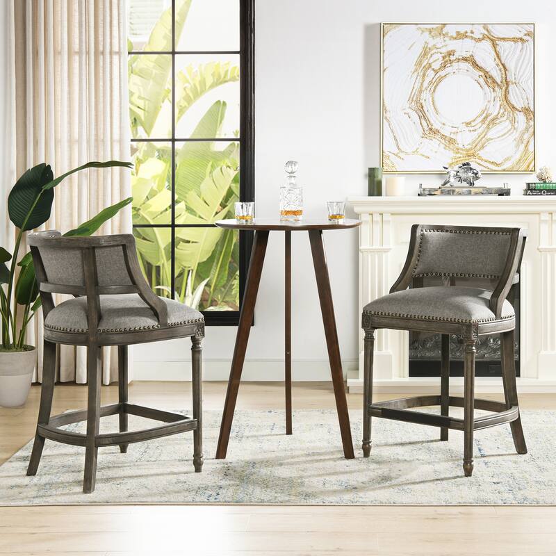 Paris Farmhouse Counter and Bar Stool with Backrest