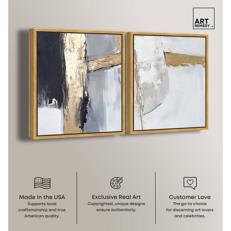 Cracks of Creation II Canvas Set of 2 by Art Remedy