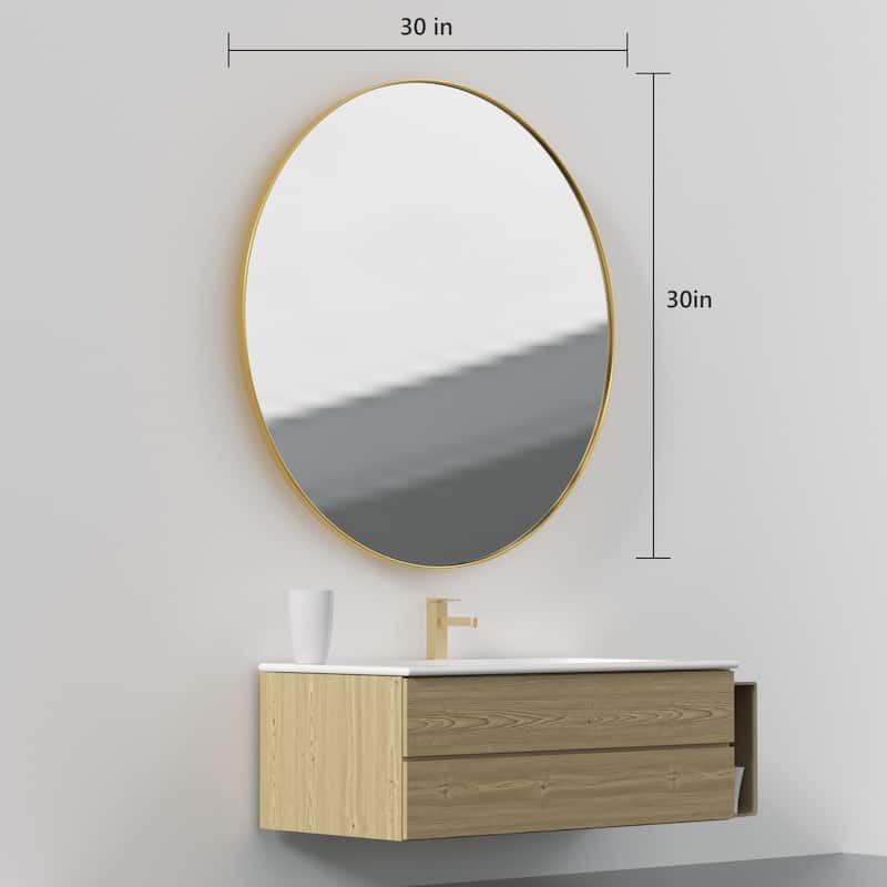 Wall Mirror Vanity Mirror Bathroom Mirror with Metal Frame(1 Piece)