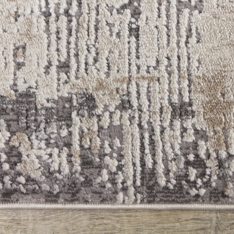 Chorus Grey Beige Concrete Jungle Rug