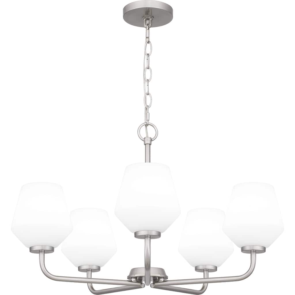 Nielson 5-Light Brushed Nickel Chandelier